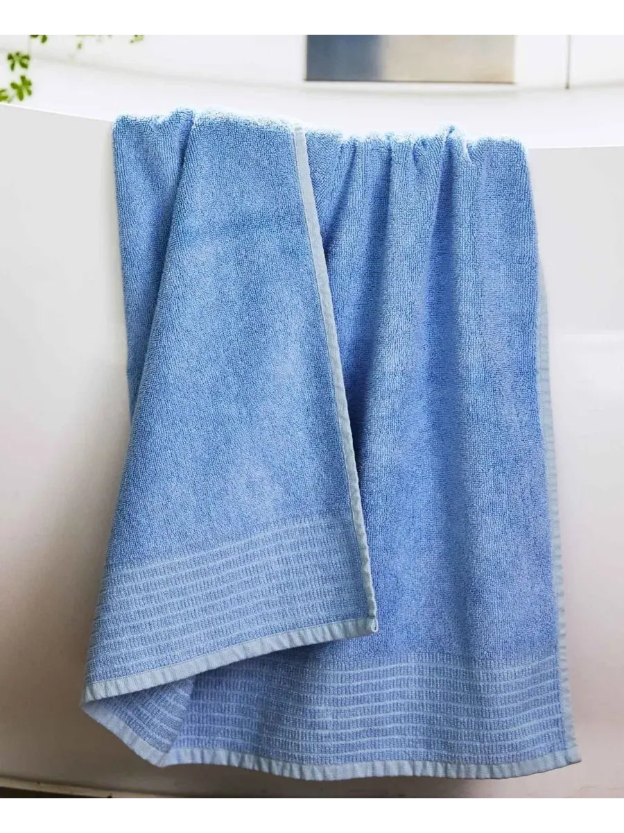 Банное полотенце из вискозы с бамбуком, 76×137 см BedVoyage — изображение 2 из 6, океанский