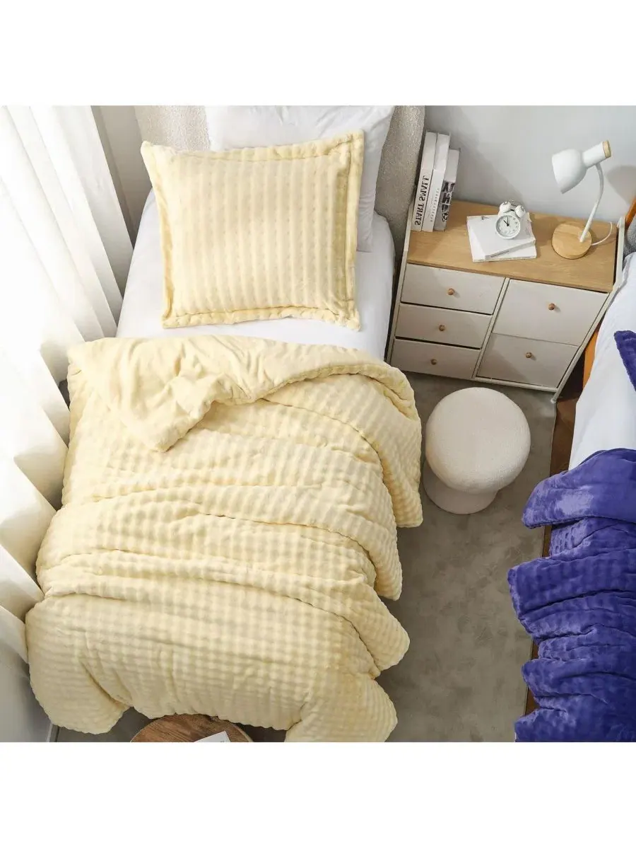 Комплект пухового одеяла Snowball Double Chunky Bunny Coma Inducer — изображение 1 из 4, кремовый