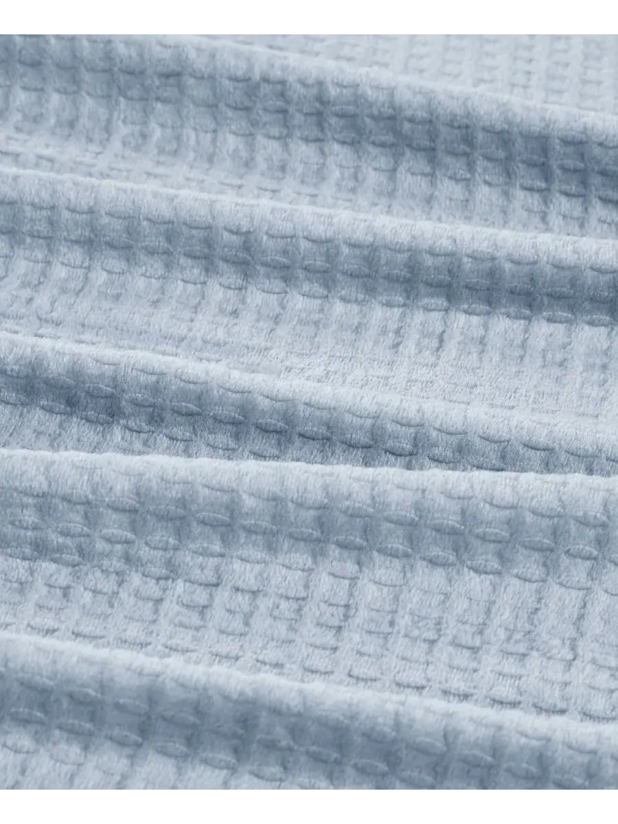 Плед с вафельной текстурой, King Premier Comfort — изображение 3 из 4, светлый синий
