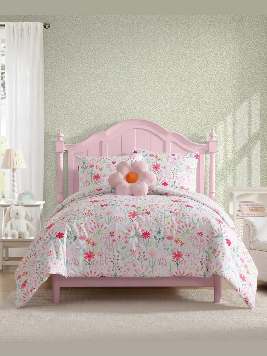 Комплект постельного белья Sunshine Flowers из микрофибры, 4 предмета, размер Full/Queen Laura