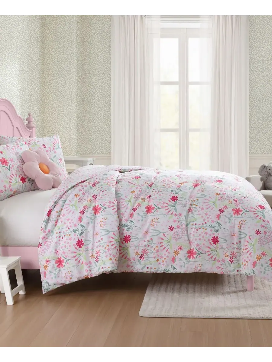 Комплект постельного белья Sunshine Flowers из микрофибры, 4 предмета, размер Full/Queen Laura — изображение 4 из 9