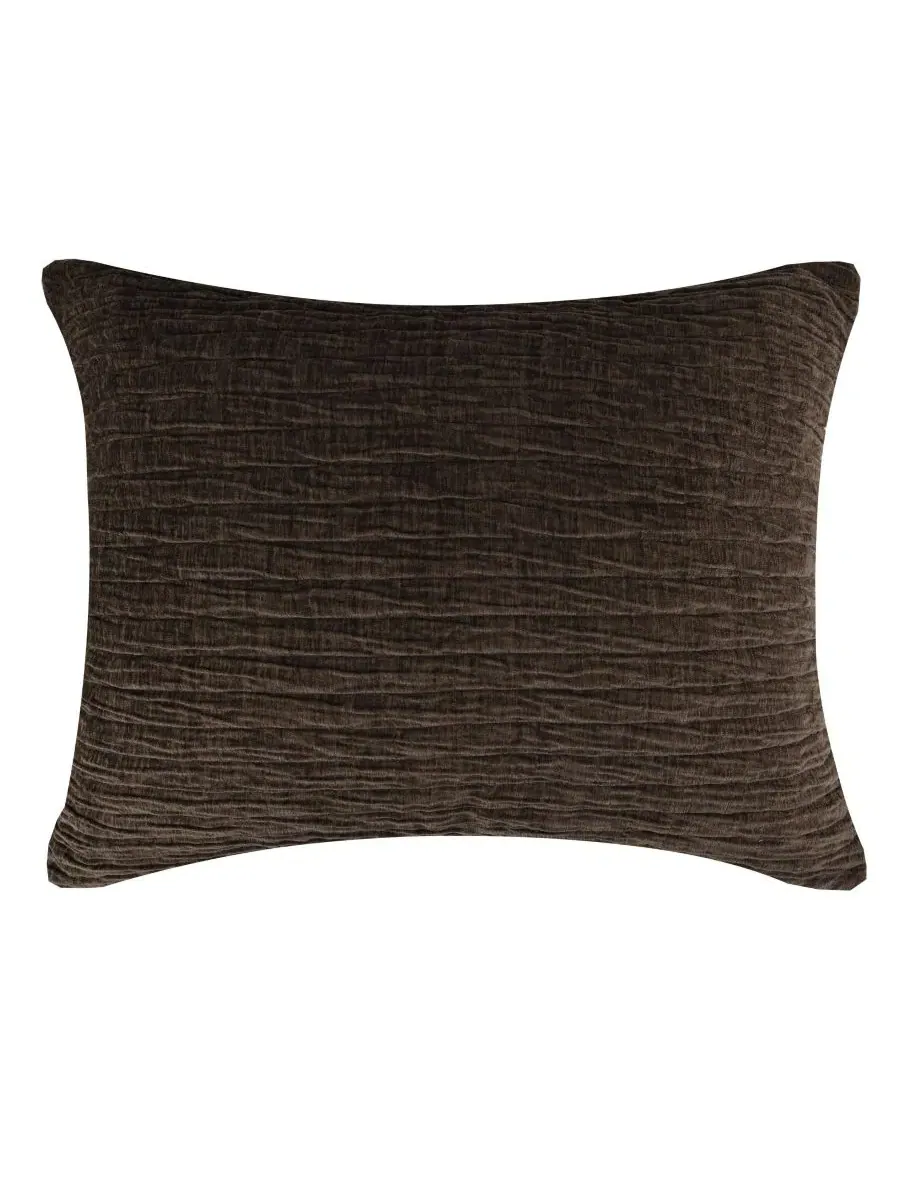 Наволочка для подушки Velvet Crush Lightweight King Greenland Home Fashions — изображение 1 из 4, коричневый