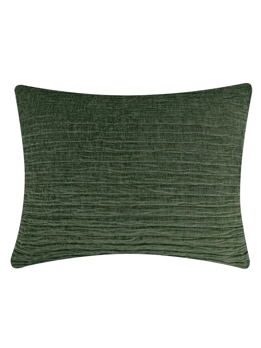 Наволочка Velvet Crush King Greenland Home Fashions — изображение 1 из 4, темный зеленый