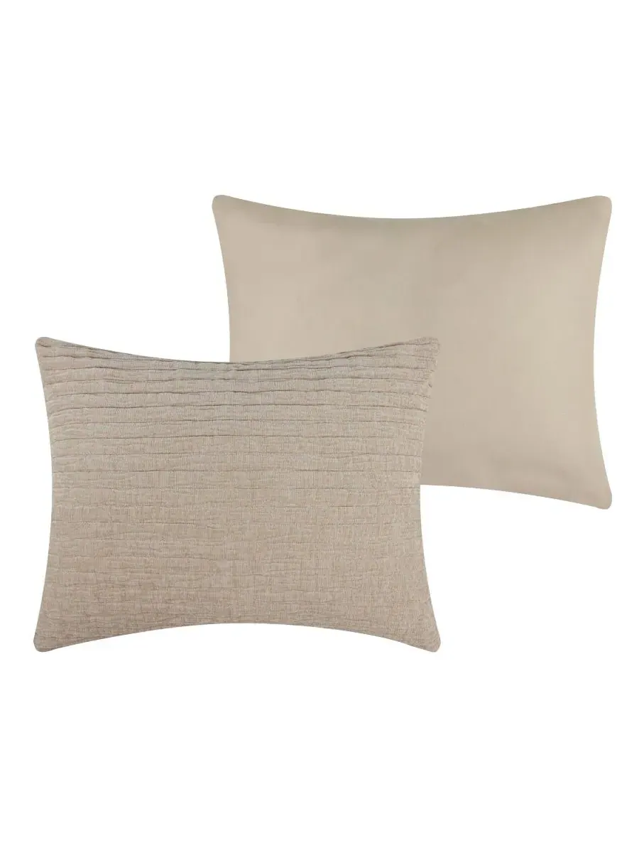 Наволочка для подушки Velvet Crush King Greenland Home Fashions — изображение 3 из 4, хаки