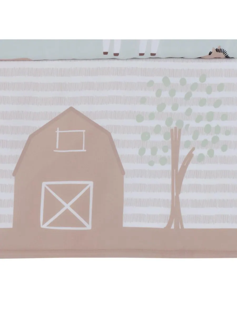 Комплект постельного белья для детской кроватки Baby Farmyard Friends из 3 предметов Bedtime — изображение 7 из 10, бежевый