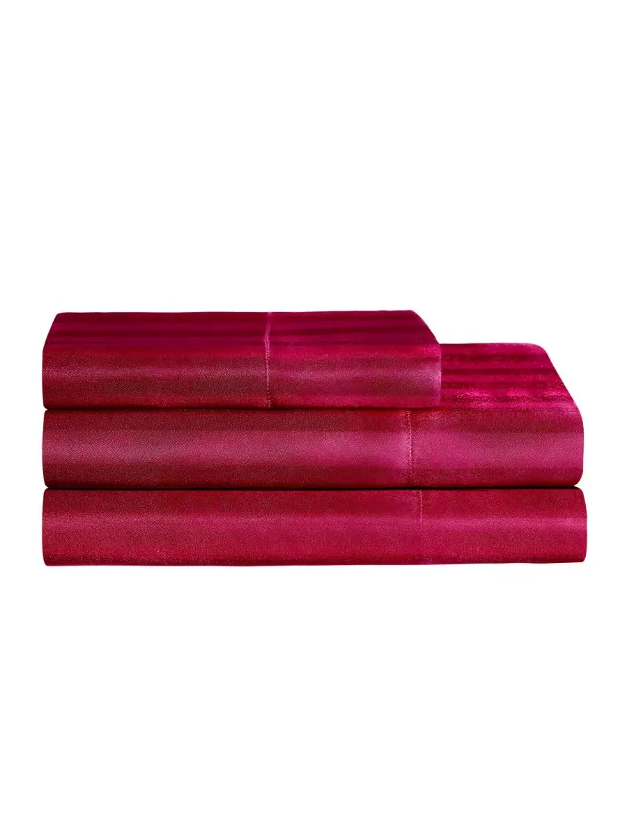 Комплект постельного белья из 3 предметов, сатиновый дамаск, размер Twin Juicy Couture — изображение 8 из 9, розовый