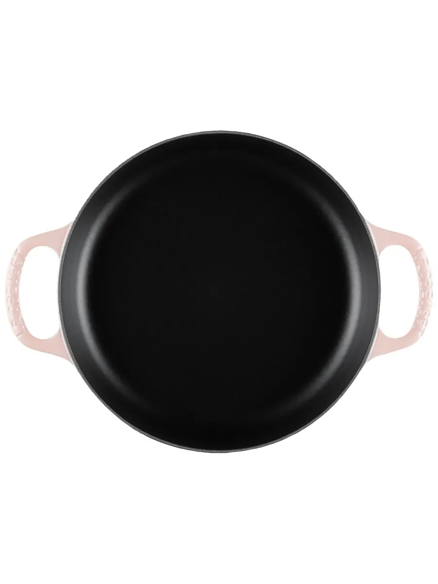 Сотейник чугунный Le Creuset Signature Everyday Pan, 3,2 л, 28 см, персиковый — изображение 4 из 6, розовый