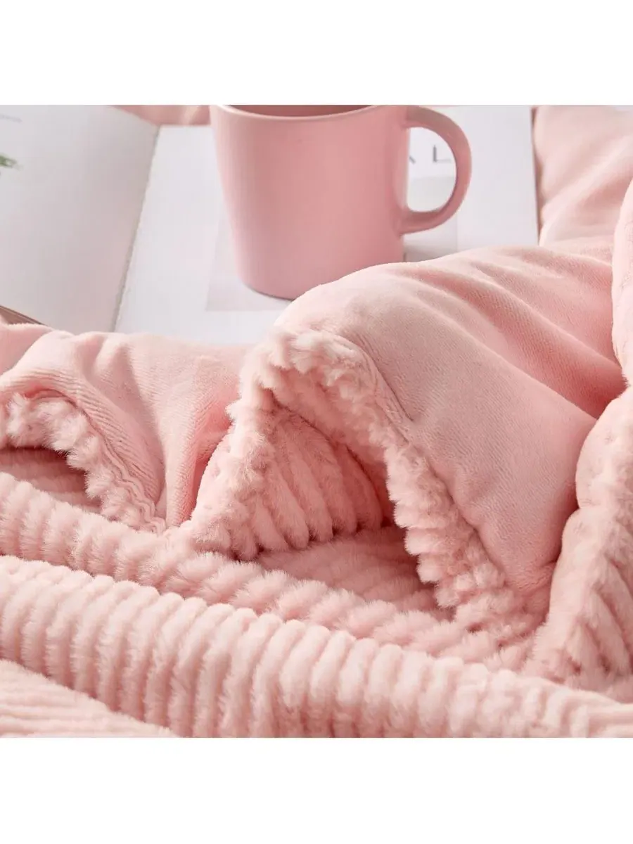 Комплект одеял Peak of Cozy Oversized Coma Inducer — изображение 4 из 4, розовый