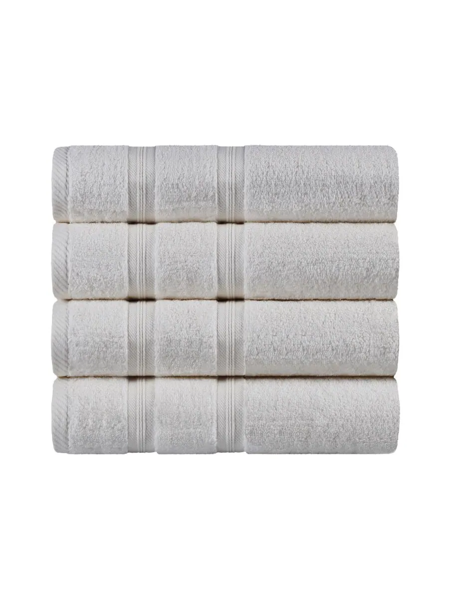 Набор из 4 банных полотенец smart dry zero twist cotton Superior — изображение 1 из 8, белый