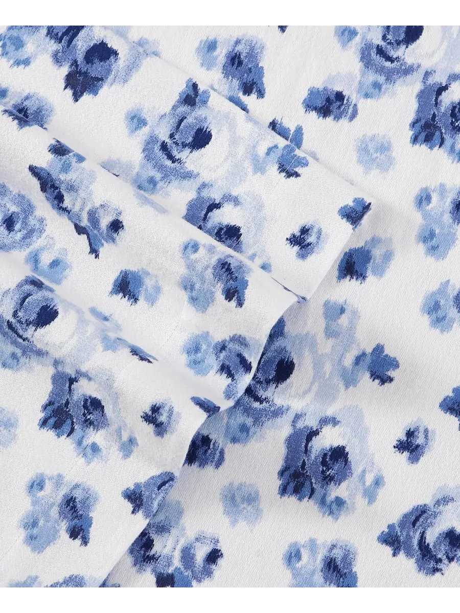 Комплект постельного белья из хлопковой фланели, 4 предмета, размер Queen Laura Ashley, цвет emelia — изображение 3 из 5