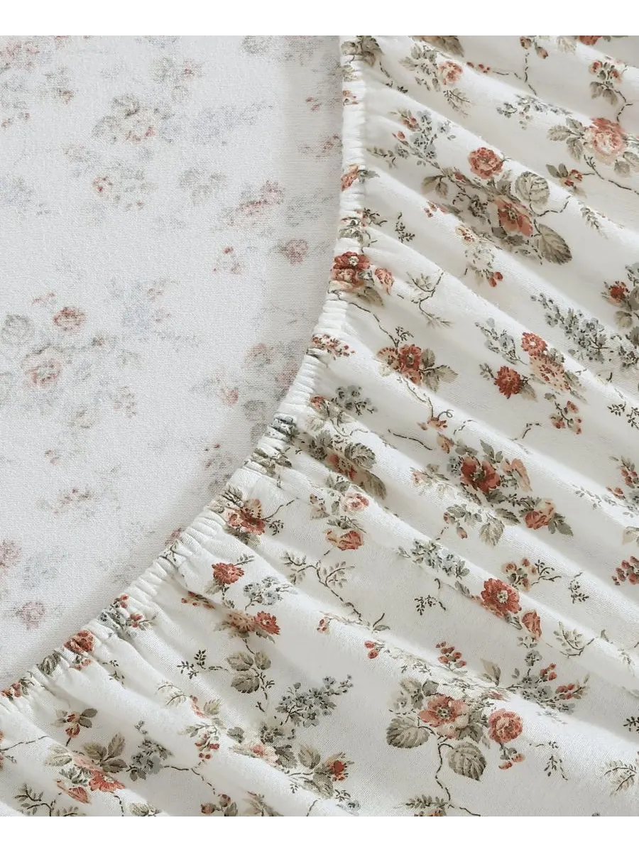 Комплект постельного белья из хлопковой фланели, 4 предмета, размер Queen Laura Ashley, цвет le — изображение 5 из 6