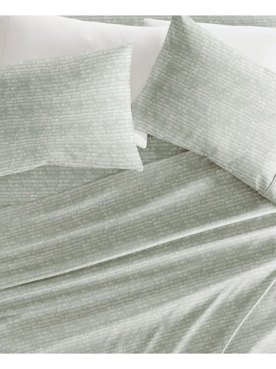 Комплект постельного белья Soft Lines из 4 предметов, размер King ienjoy Home — изображение 4 из 4, зеленый