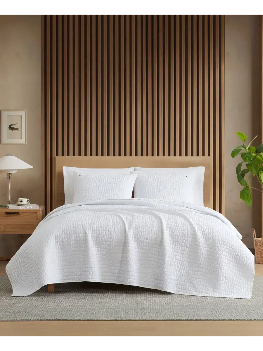 Комплект стеганого покрывала Croc Scale Cotton из 2 предметов, Twin Lacoste Home