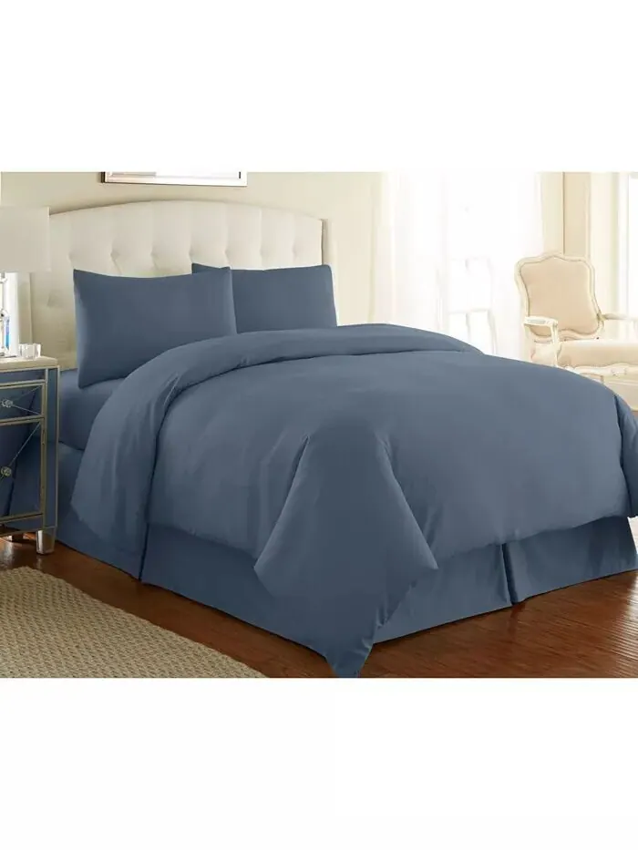 Ультра-мягкий и современный пододеяльник из трех предметов Southshore Fine Linens — изображение 1 из 1, синий