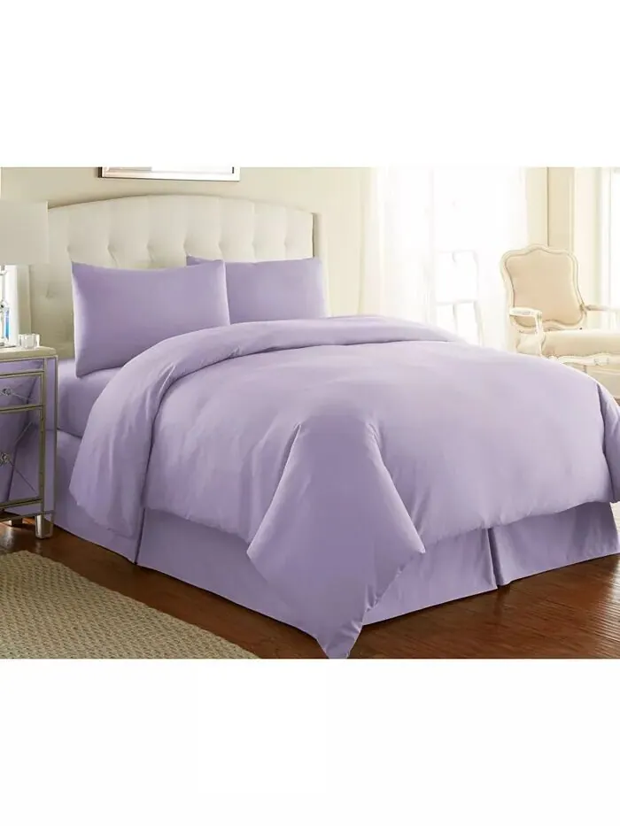 Ультра-мягкий и современный пододеяльник из трех предметов Southshore Fine Linens — изображение 1 из 1, фиолетовый