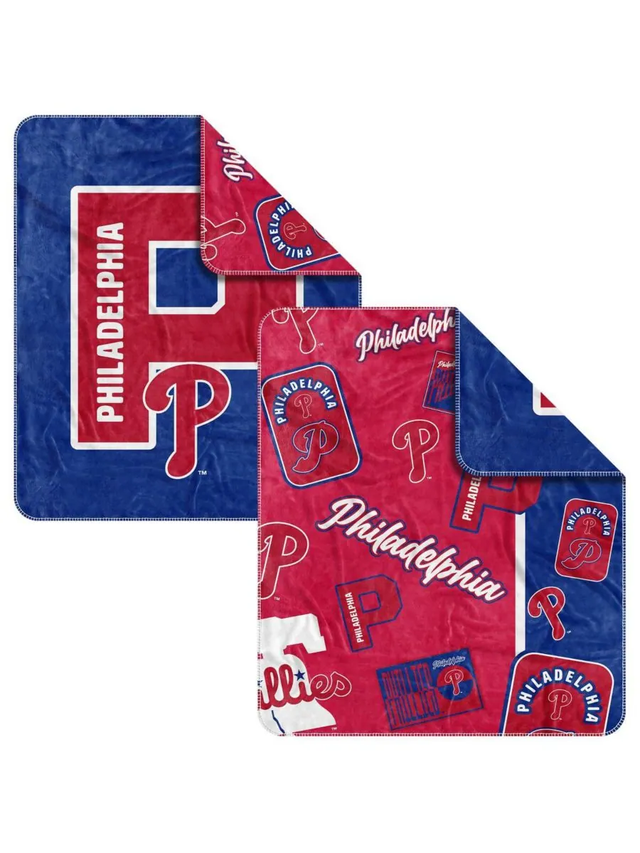 Плед Philadelphia Phillies Dream Weave размером 50 x 60 дюймов Logo Brands