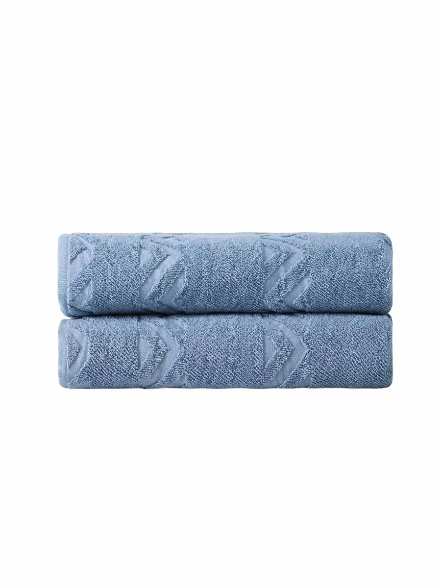 Роскошный банный комплект из 2 предметов из турецкого хлопка Sovrano Collection OZAN PREMIUM HOME — изображение 2 из 2, синий