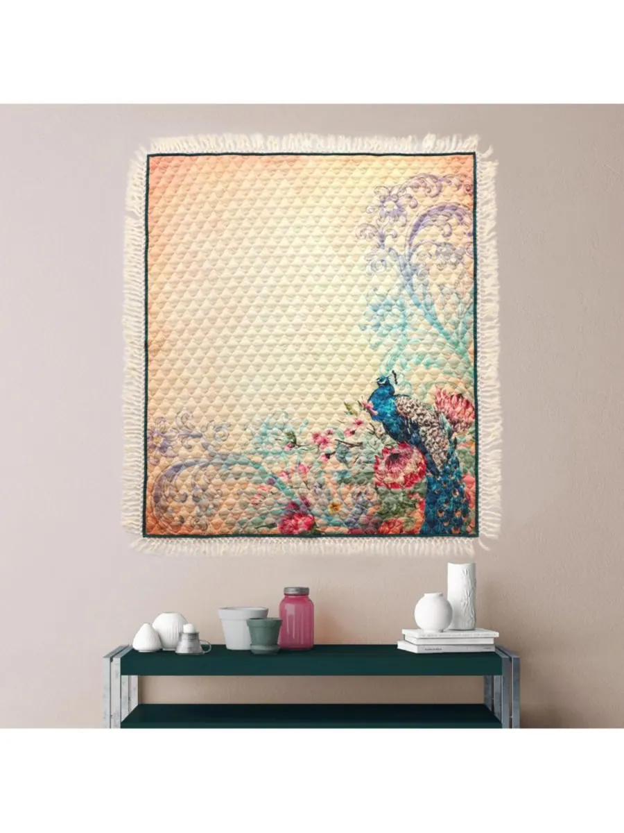 Плед Eden Peacock с бахромой, 50 x 60 дюймов Greenland Home Fashions — изображение 2 из 4, экру