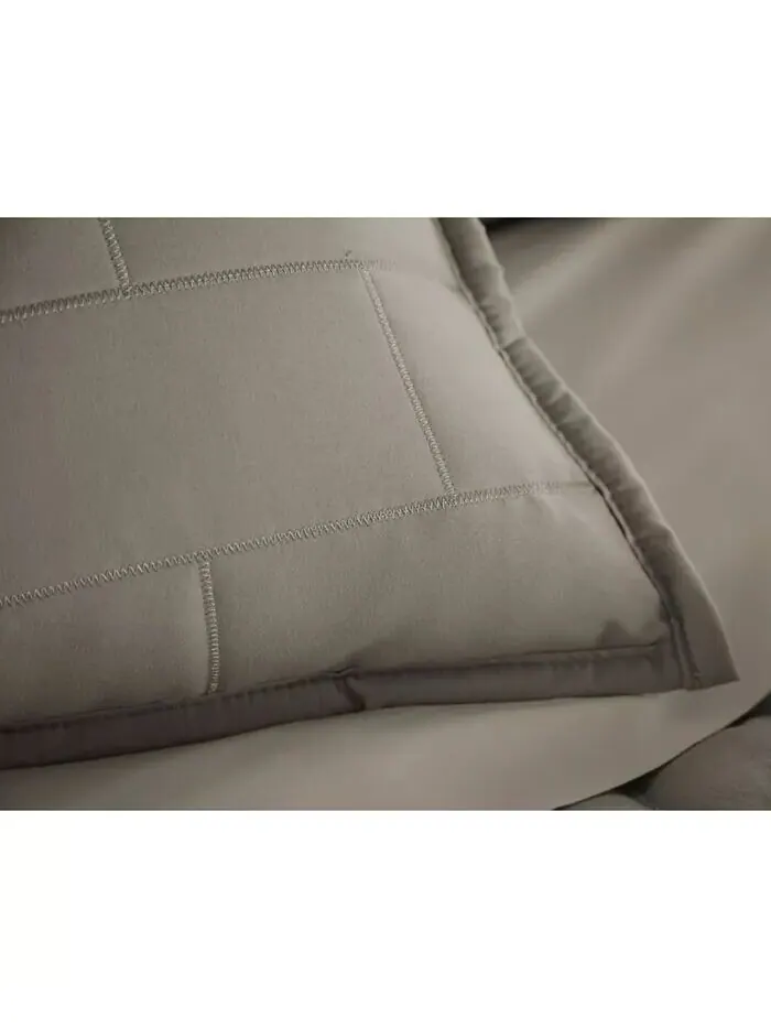 Легкий комплект одеял из трех предметов для фермерского дома Southshore Fine Linens — изображение 4 из 7, тауп