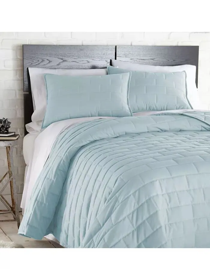 Легкий комплект одеял из трех предметов для фермерского дома Southshore Fine Linens — изображение 2 из 7, синий