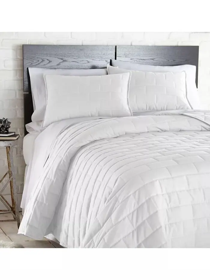 Легкий комплект одеял из трех предметов для фермерского дома Southshore Fine Linens — изображение 2 из 7, белый