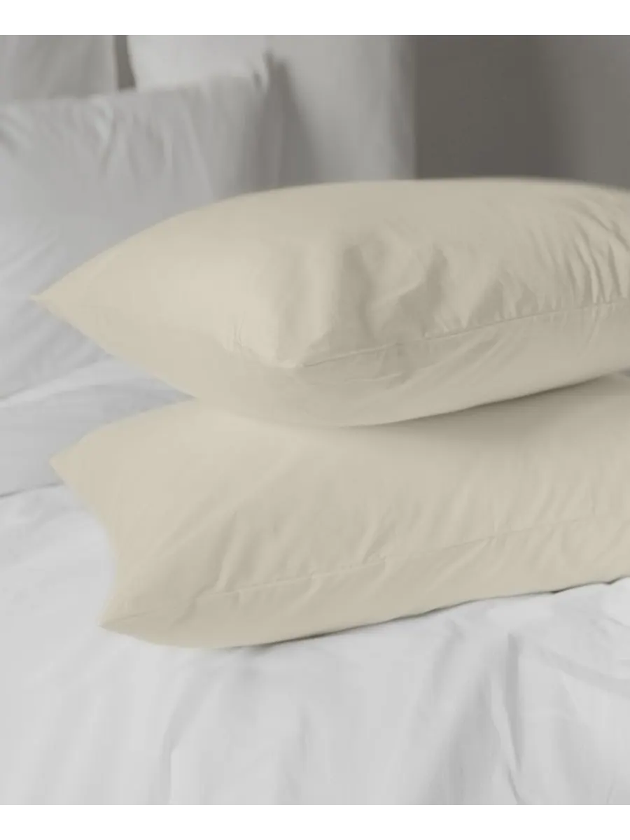 Комплект из двух наволочек Luxe Soft & Smooth Lyocell, стандартный размер Pillow Gal — изображение 2 из 2, бежевый