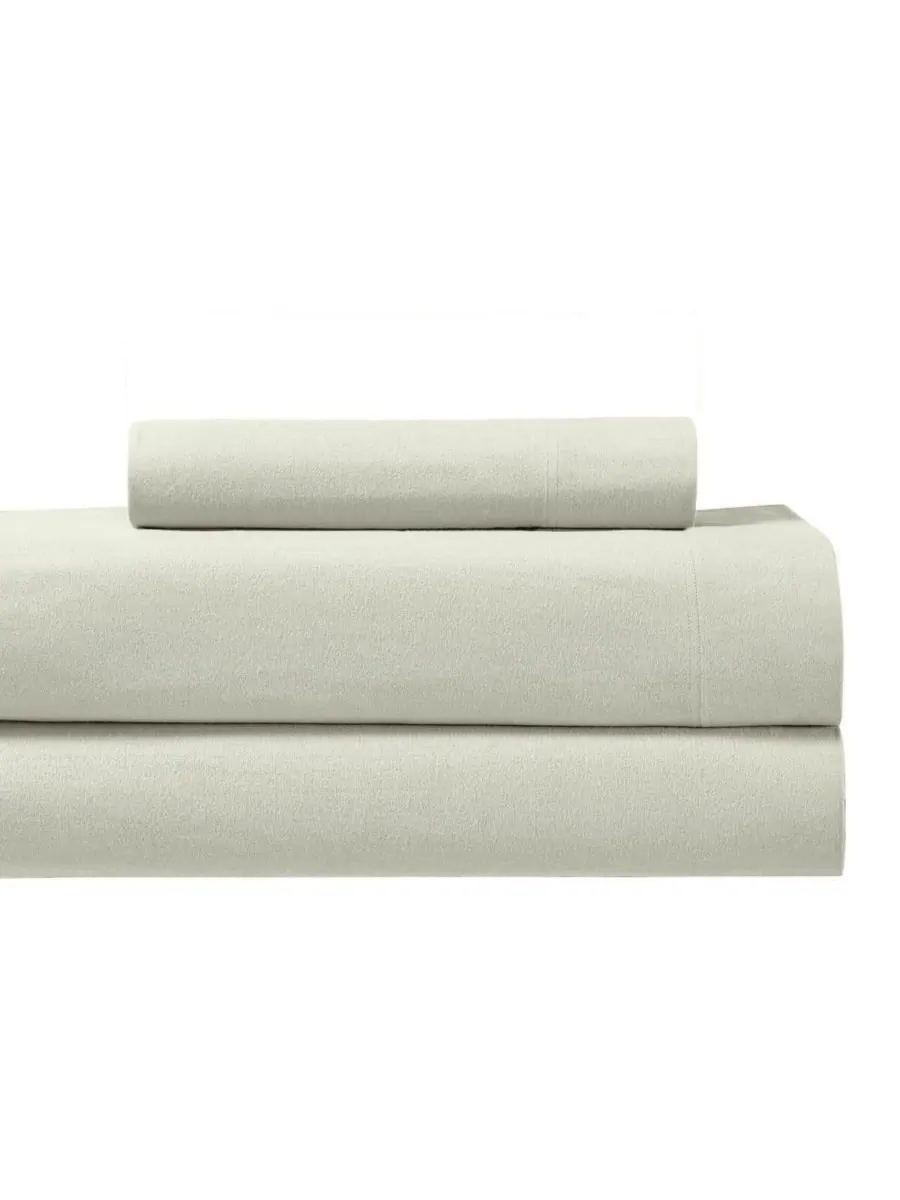 Комплект из 3 предметов: простыни из плотной фланели, размер twin xl. Egyptian Linens — изображение 1 из 5, синий