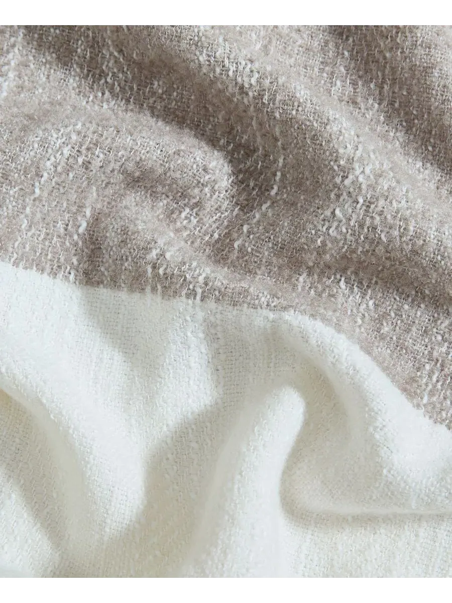 Плед-покрывало Ventura Woven Throw, 127 x 178 см Palm Aire — изображение 5 из 5, бежевый