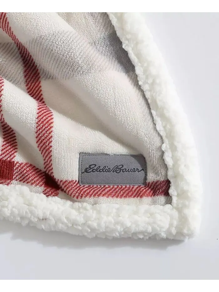 Двустороннее одеяло Newcastle из ультрамягкого плюша, 60 x 50 дюймов Eddie Bauer — изображение 2 из 6