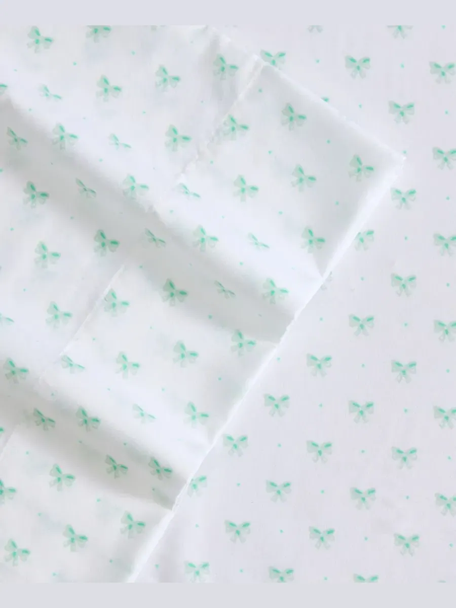 Комплект постельного белья с принтом бантов, 4 предмета Laura Ashley Kids — изображение 3 из 6, голубой синий