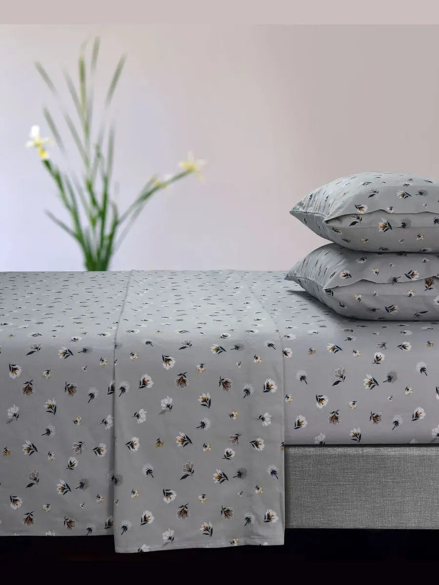 Комплект постельного белья Floryn Flannel Extra Deep Pocket, 4 предмета, размер King Tribeca Living