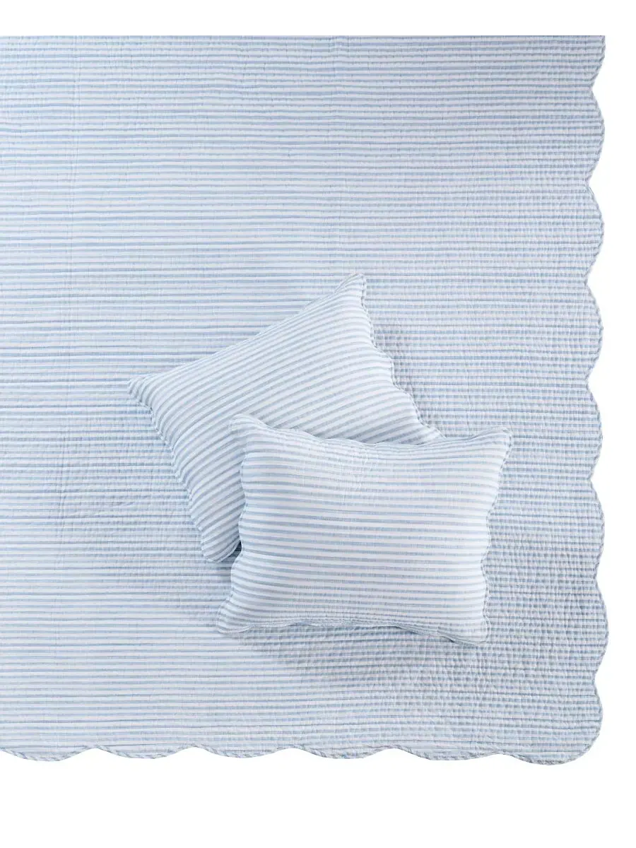 Комплекты двусторонних покрывал Home Martha Stripe Levtex — изображение 2 из 5, синий