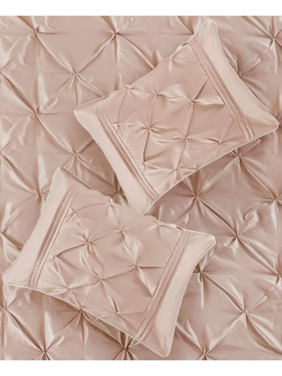 Комплект постельного белья Laurel Tufted из 7 предметов, размер Full Madison Park — изображение 7 из 9, пудровый розовый