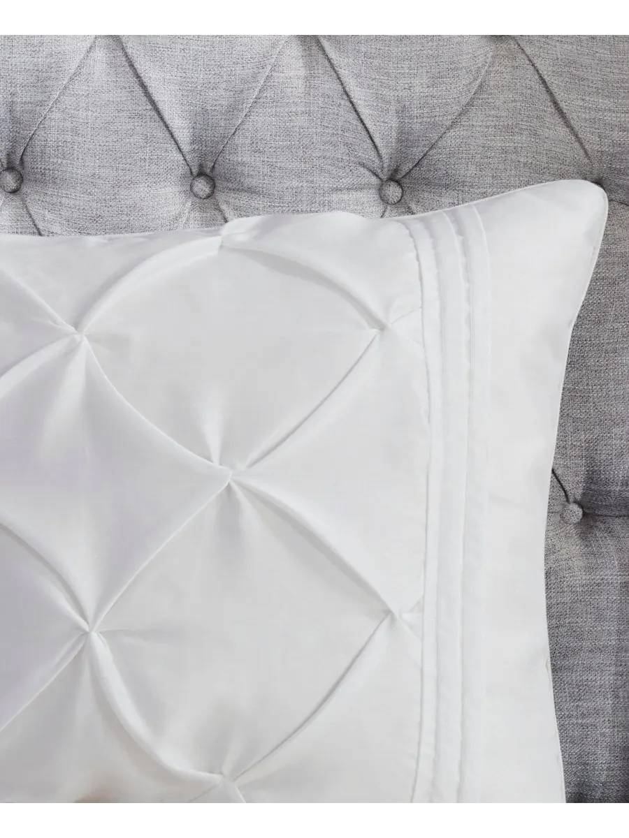 Комплект постельного белья Laurel Tufted из 7 предметов, размер Full Madison Park — изображение 7 из 9, белый