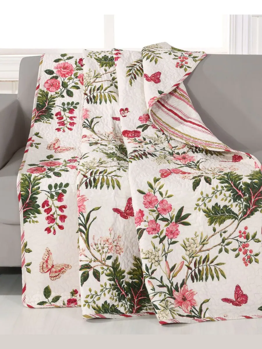 Плед с бабочками, 50 x 60 дюймов Greenland Home Fashions