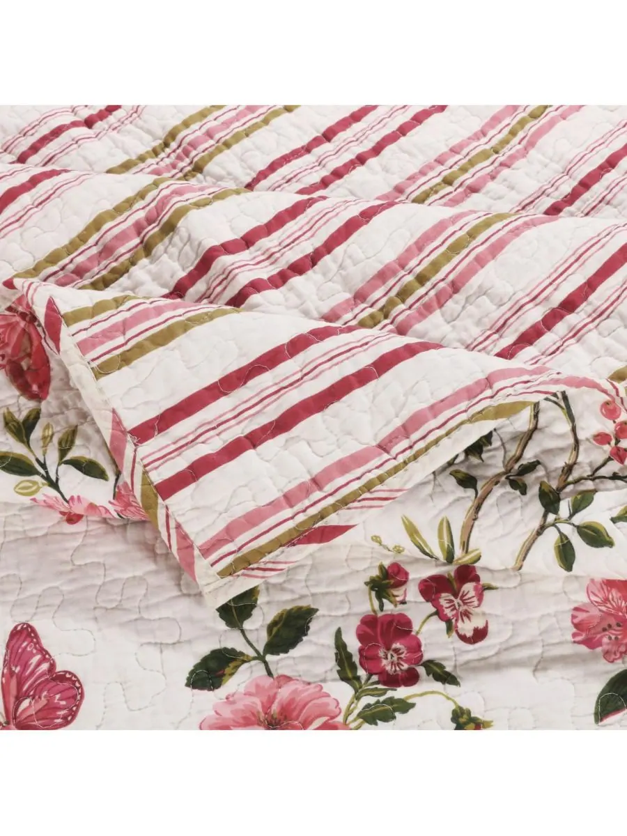 Плед с бабочками, 50 x 60 дюймов Greenland Home Fashions — изображение 3 из 6, мульти