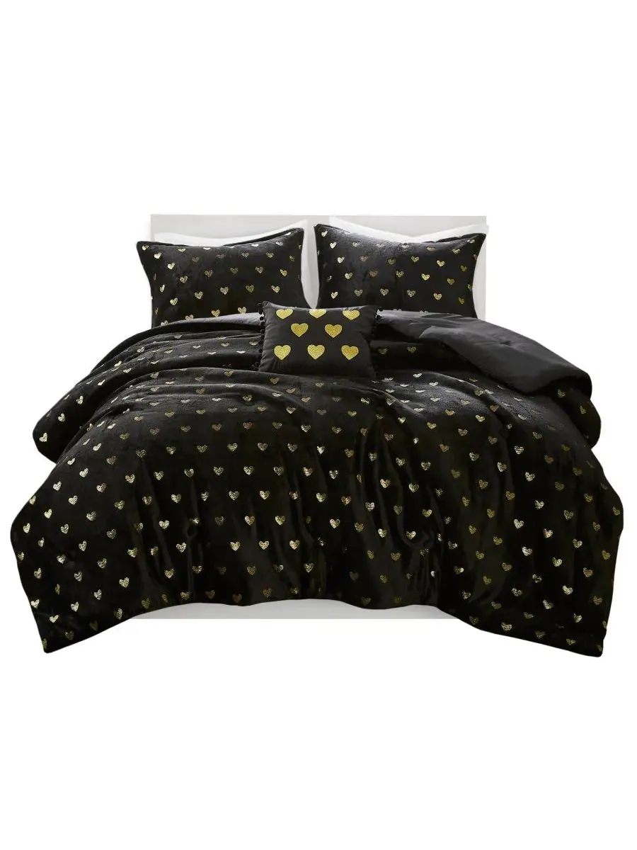 Комплект постельного белья Rosalie Metallic Heart из 3 предметов, размер Twin/Twin XL Intelligent — изображение 4 из 10