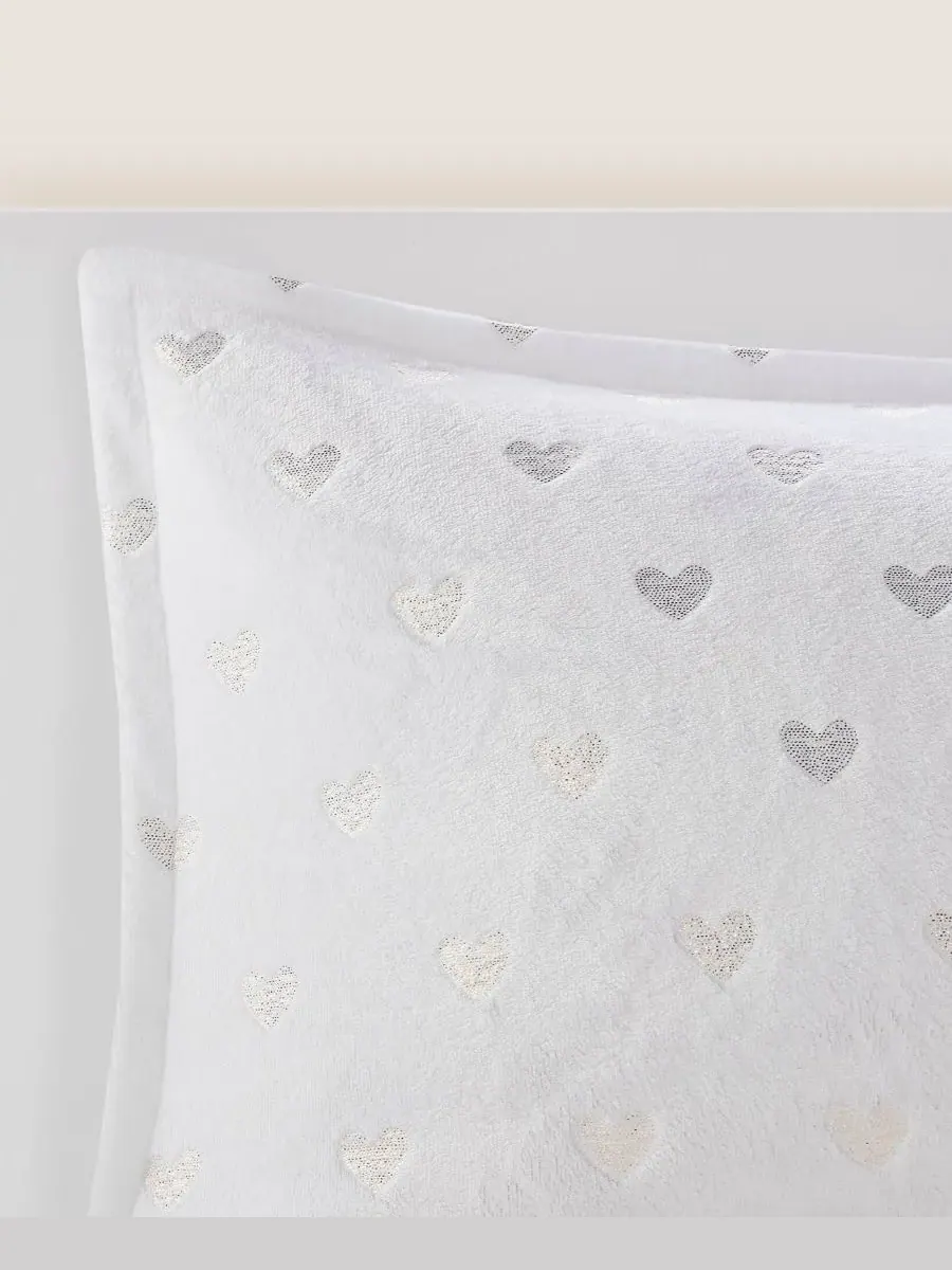 Комплект постельного белья Rosalie Metallic Heart из 3 предметов, размер Twin/Twin XL Intelligent — изображение 6 из 10