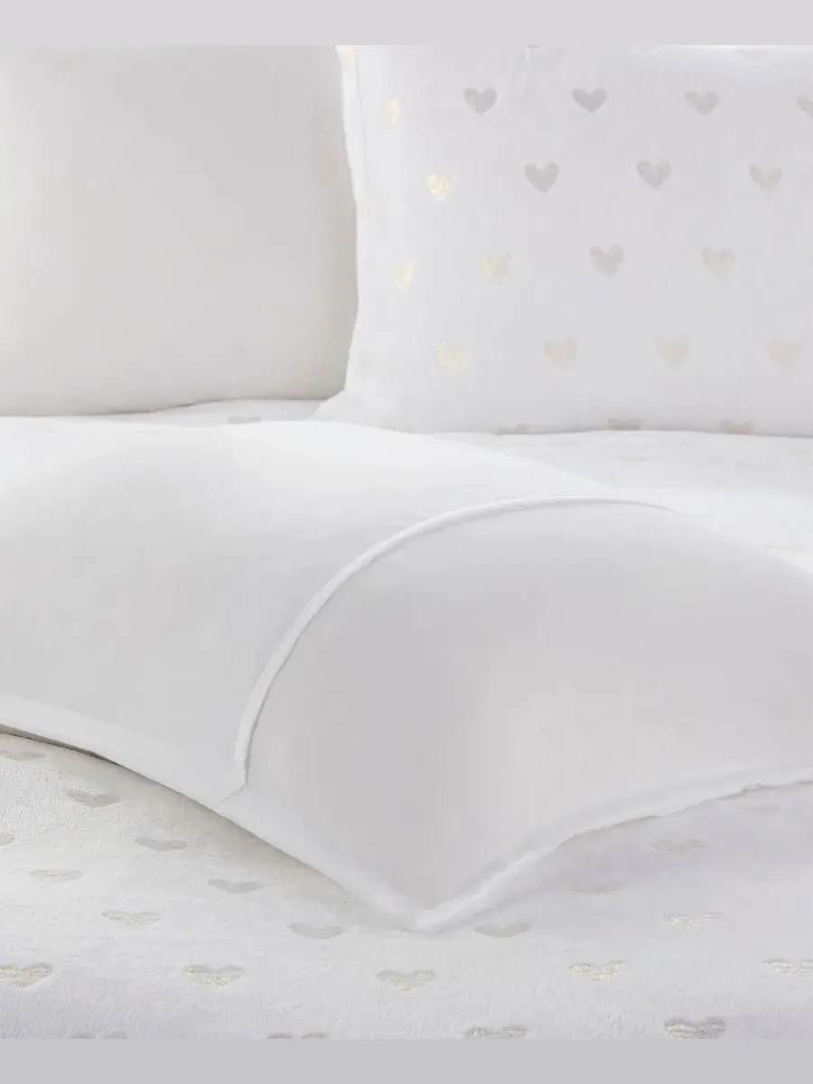 Комплект постельного белья Rosalie Metallic Heart из 3 предметов, размер Twin/Twin XL Intelligent — изображение 9 из 10
