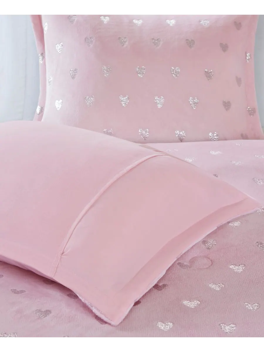 Комплект постельного белья Rosalie Metallic Heart из 3 предметов, размер Twin/Twin XL Intelligent — изображение 8 из 10