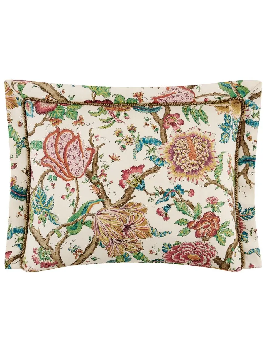 Комплект постельного белья Bronte Floral из 4 предметов, размер Queen Rose Tree, сливочный — изображение 4 из 5, бежевый