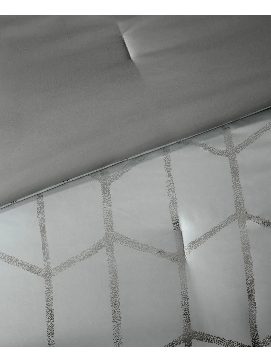 Комплект постельного белья Raina Metallic, 4 предмета, размер Twin/Twin XL Intelligent Design — изображение 7 из 7