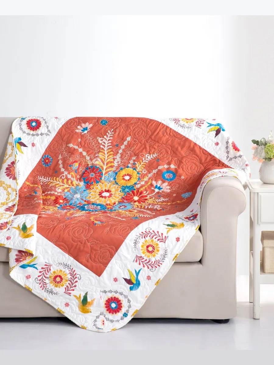 Двустороннее покрывало Topanga Bohemian, 50 x 60 дюймов Greenland Home Fashions