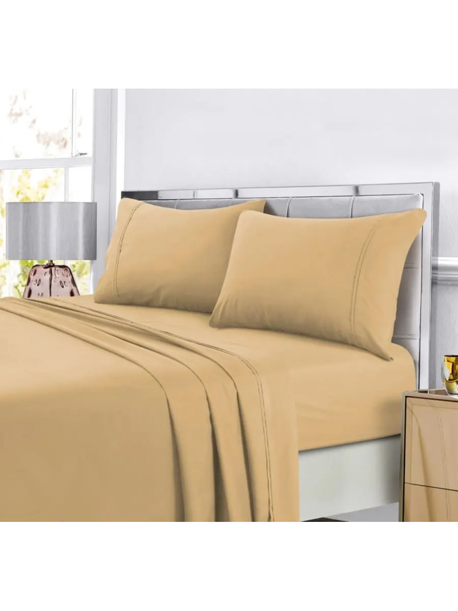 Комплект постельного белья Super Soft Solid Easy-Care Extra Deep Pocket, Twin XL, однотонный, очень — изображение 1 из 3