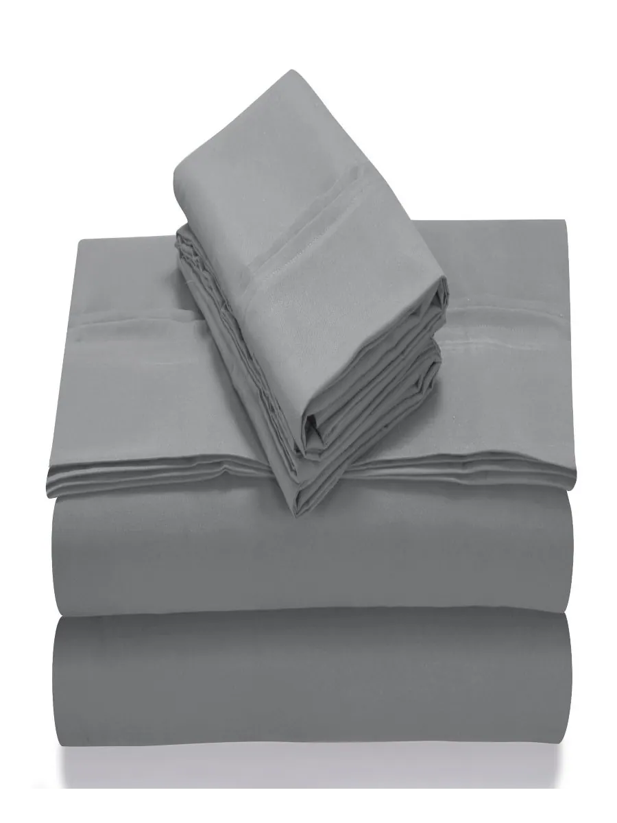 Комплект постельного белья Super Soft Solid Easy-Care Extra Deep Pocket, Twin XL, однотонный, очень — изображение 2 из 3