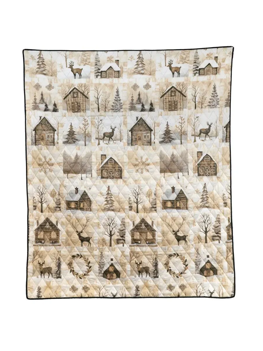 Плед двусторонний Antique Winter, 127 x 152 см Your Lifestyle — изображение 4 из 4, коричневый