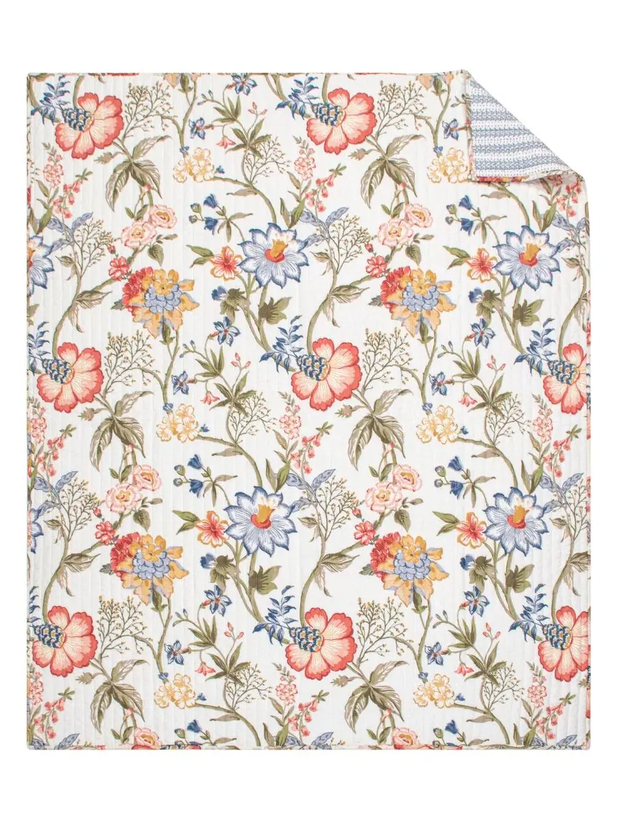 Двустороннее стеганое покрывало Maileen, 127 x 152 см Levtex — изображение 4 из 5, мульти