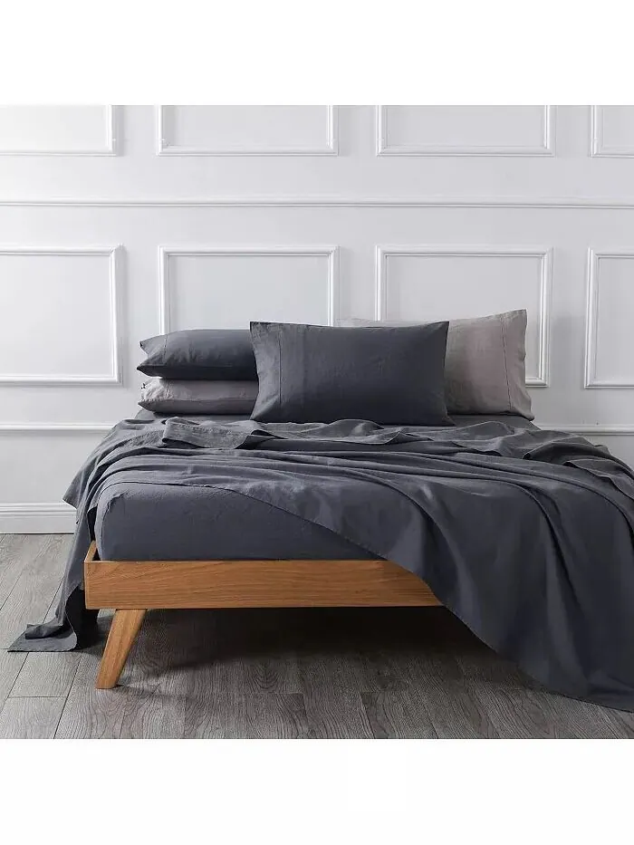 Комплект простыней из бельгийского льна и хлопка, Twin XL Egyptian Linens