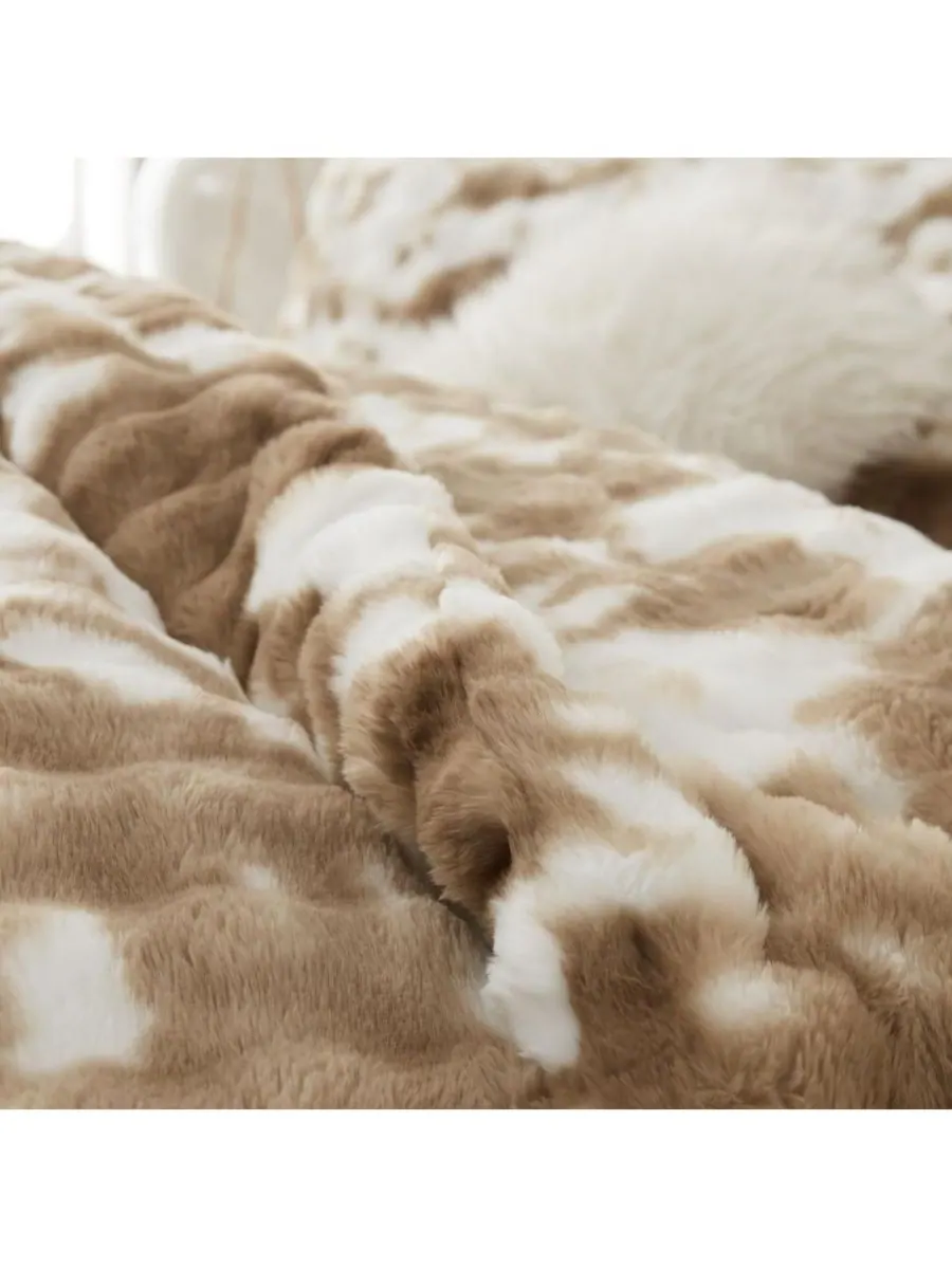 Комплект постельного белья Chunky Bunny Spotty Oversized Comfort Set Coma Inducer — изображение 3 из 4, коричневый белый