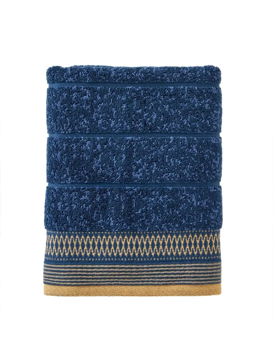 Хлопковое банное полотенце Juxtapose, 50 x 27 дюймов SKL Home, Ink, Bath Towels — черный